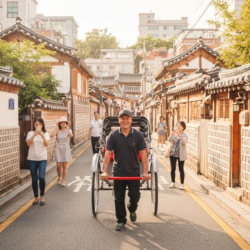 우버 택시, 서울 북촌서 '인력거 투어' 시작... 경주 이어 두 번째